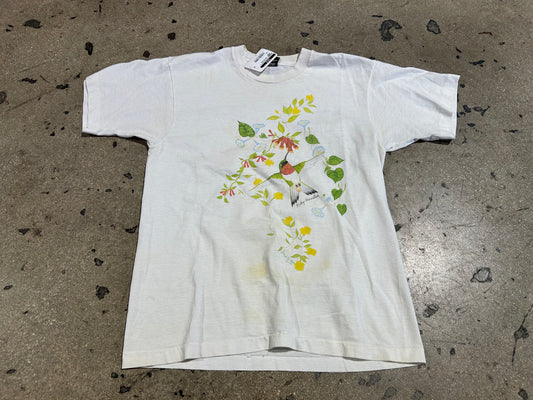 1991 Hummingbird Tee - White Size Large
