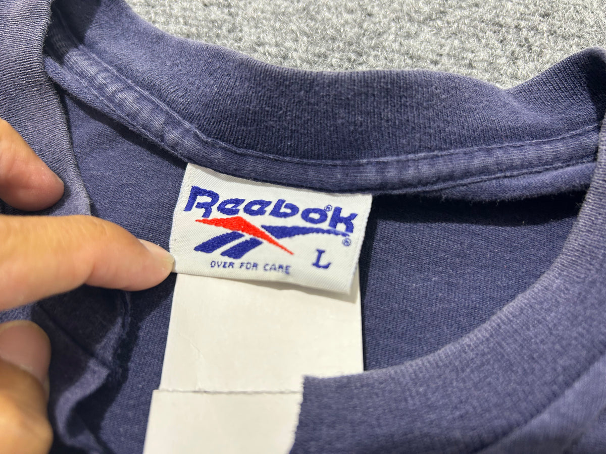 Reebok No Mercy No Limits Cutoff Tee - Navy Size Large