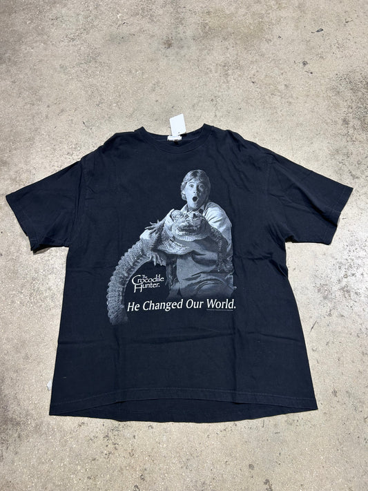 The Crocodile Hunter Steve Irwin Tee - Black Size XL