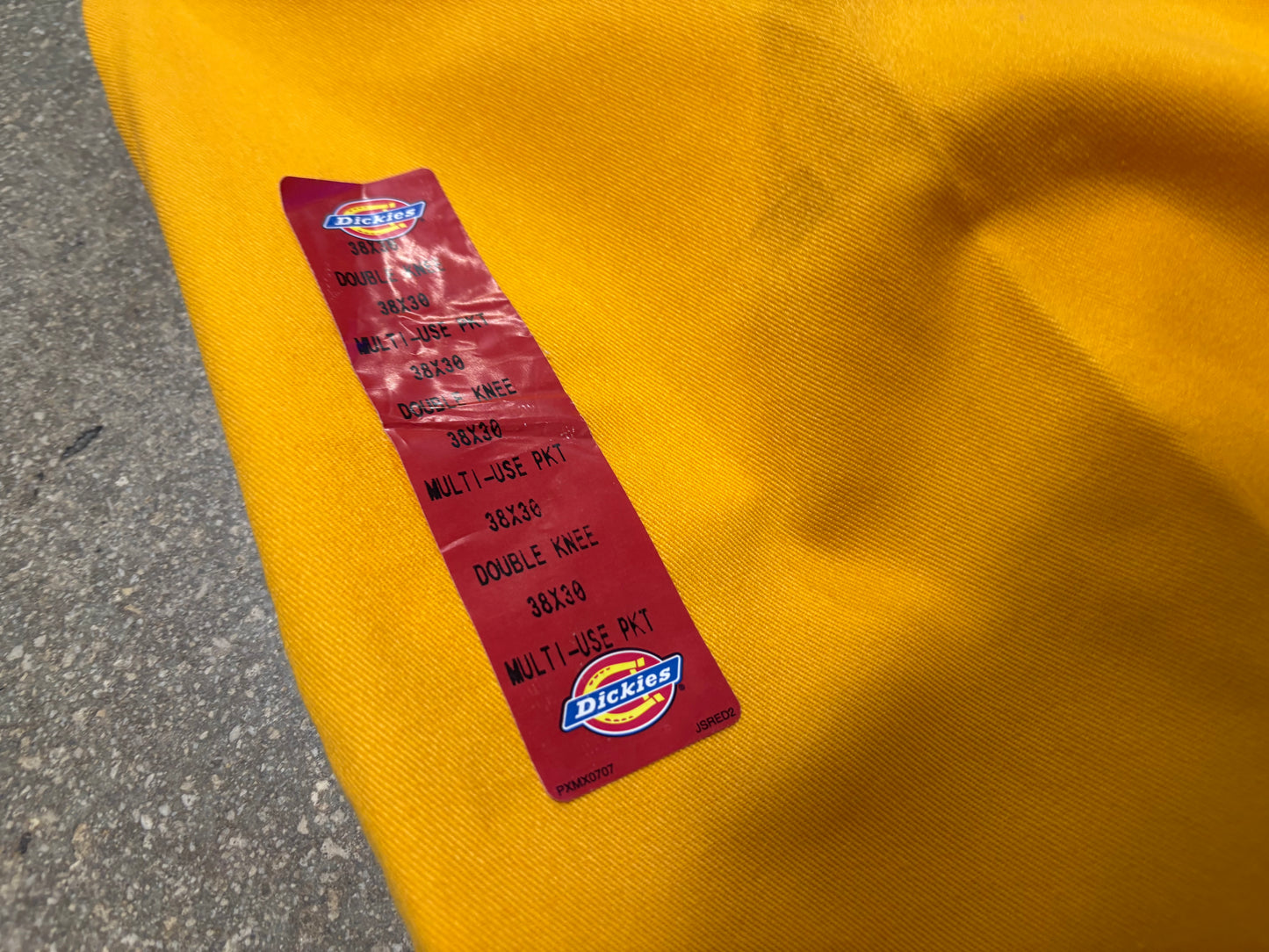 Dickies 3M Double Knee Pants - Yellow Size 38x30