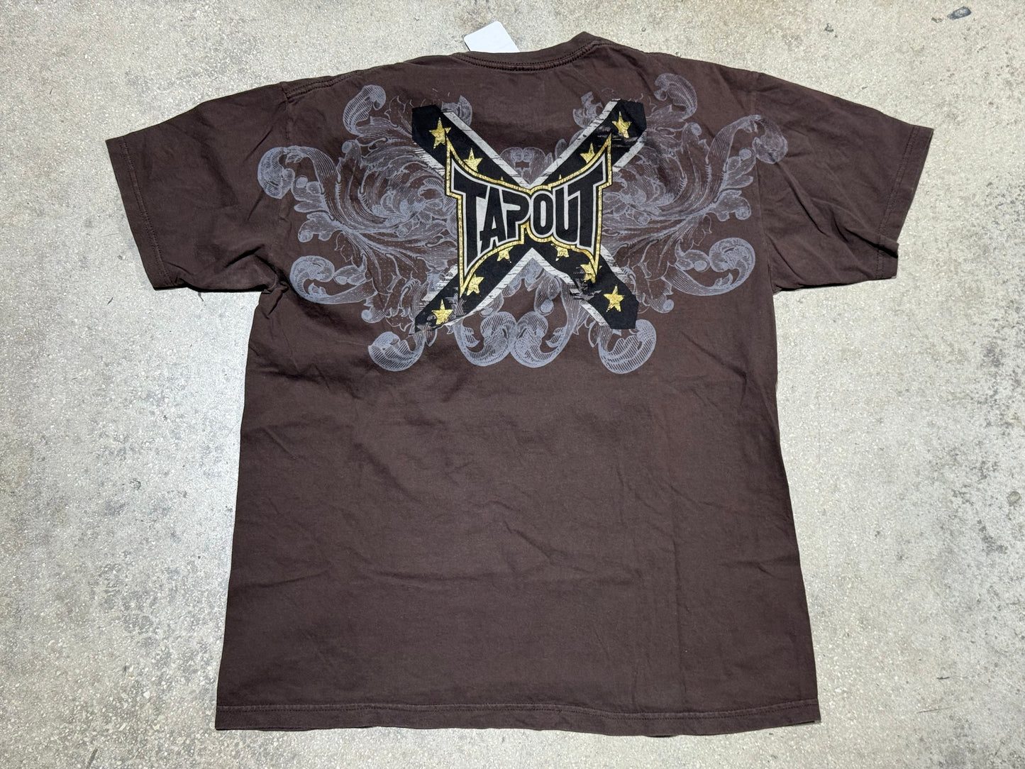 Tap Out Eagle Tee - Brown Size Large