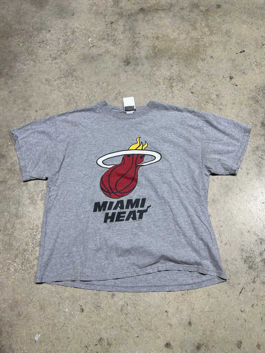Miami Heat Shaq Oneal Tee - Grey Size Large