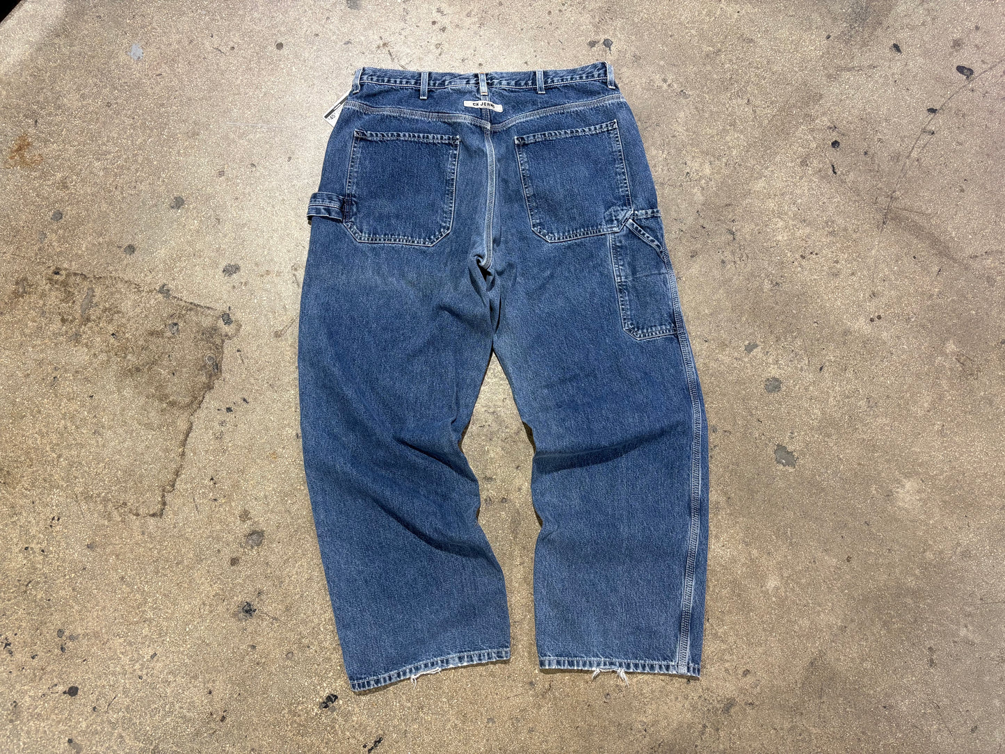 Clavin Klein Baggy Carpenter Denim Jeans - Blue Size 36