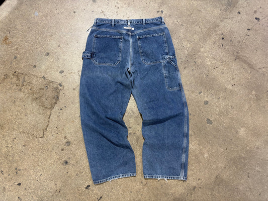Clavin Klein Baggy Carpenter Denim Jeans - Blue Size 36
