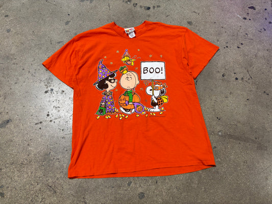The Peanuts Halloween Tee - Orange Size XL