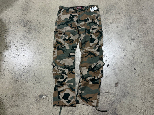 Camo Cargo Pants - Pale Camo Size 36x32