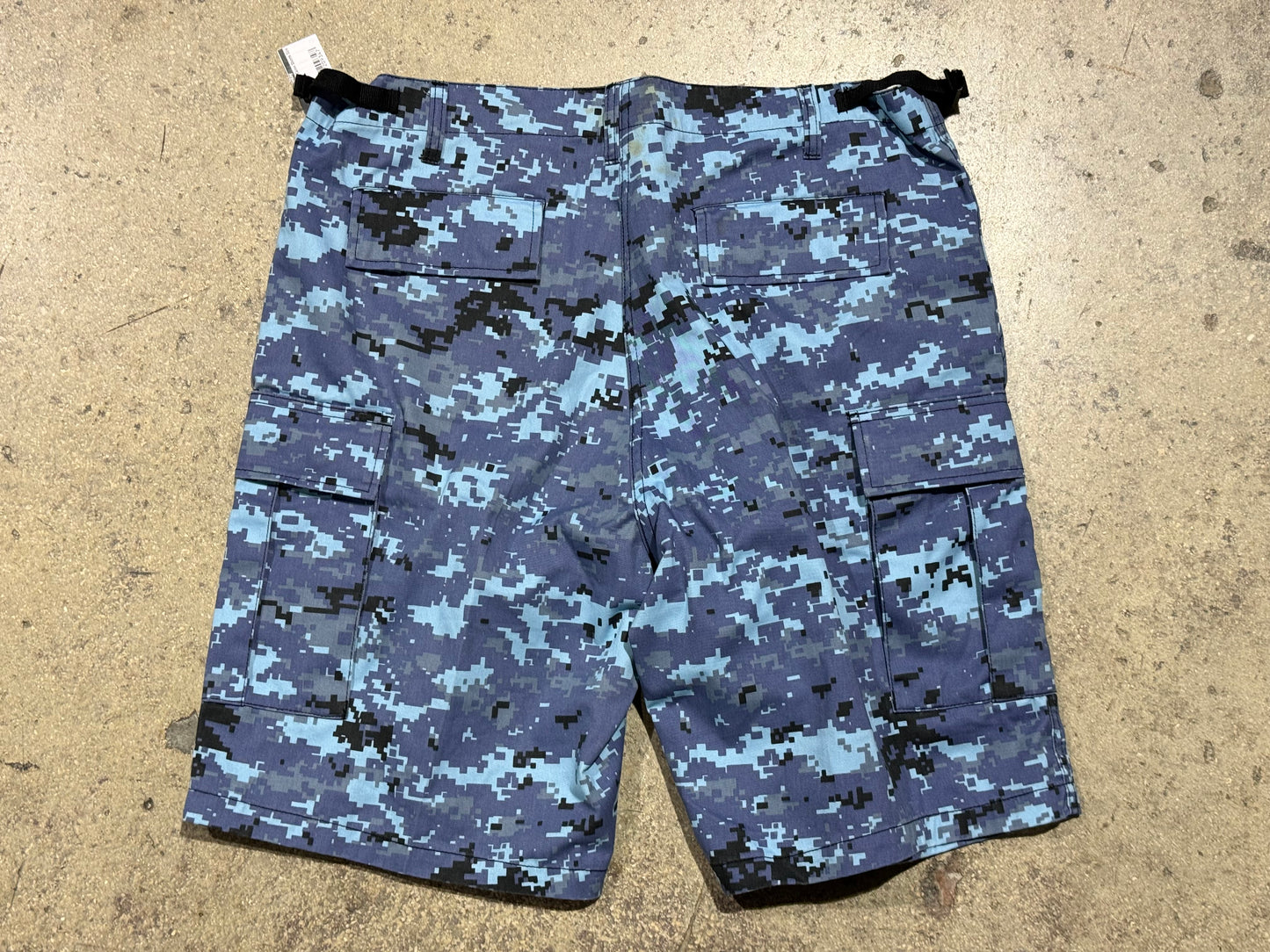 Digi Blue Camo Shorts Size 38