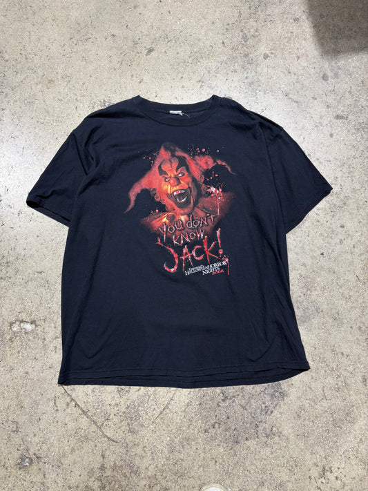2006 Halloween Horror Nights BIg Clown Tee - Black Size 2XL (24.5 x 32)
