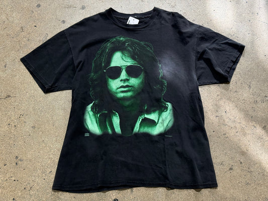 1994 The Doors Jim Morrison Portrait Tee - Black/Green Size XL
