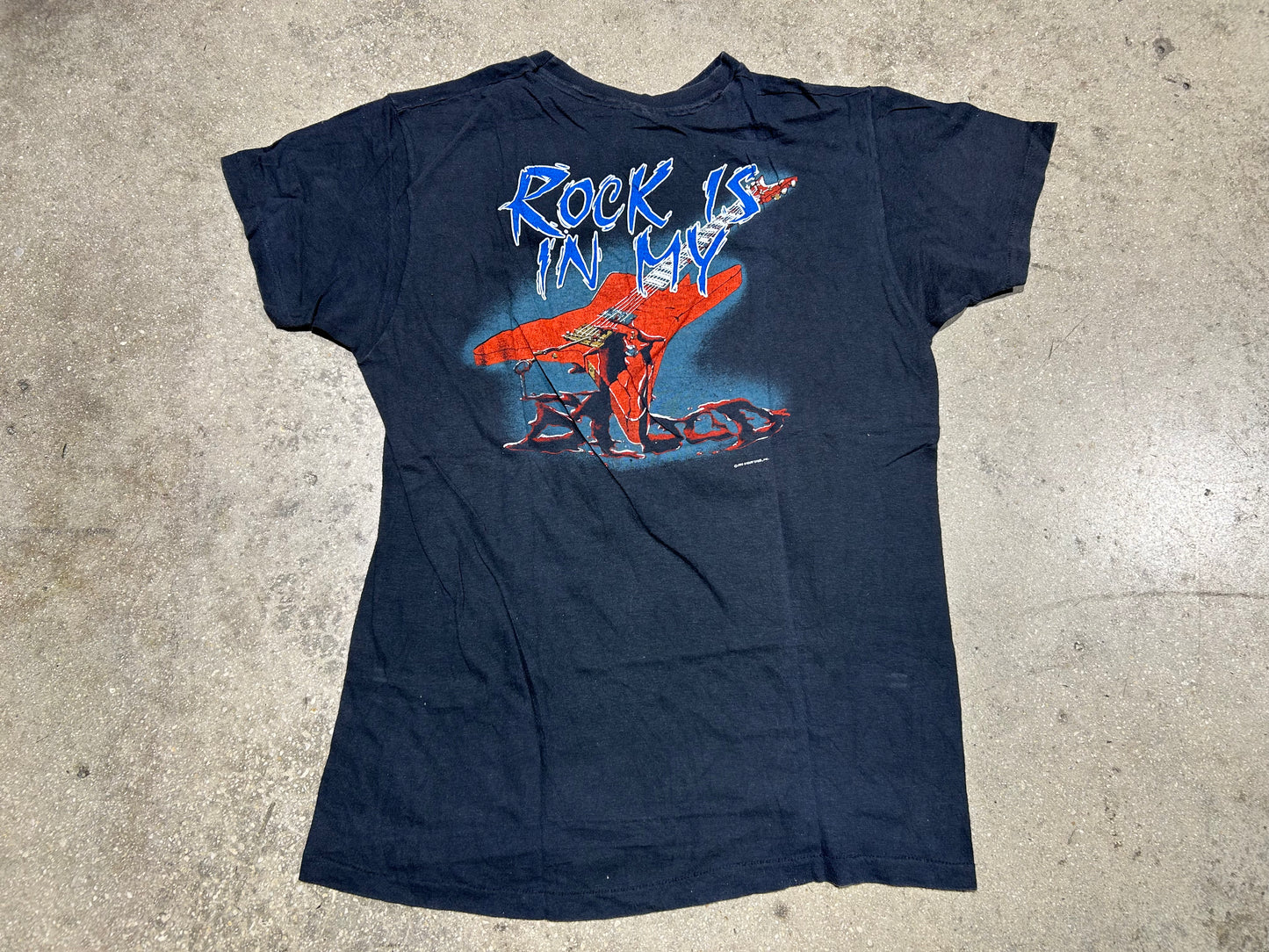 1985 Sammy Hagar Tee - Black Size Medium