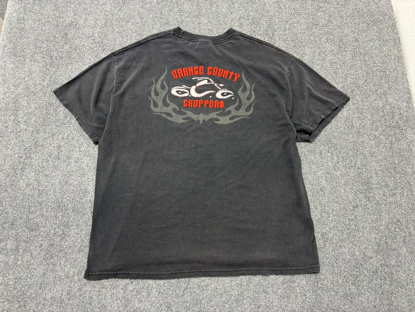OCC Orange County Chopper Tee - Faded Black Size XL