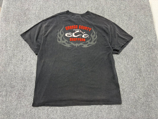 OCC Orange County Chopper Tee - Faded Black Size XL
