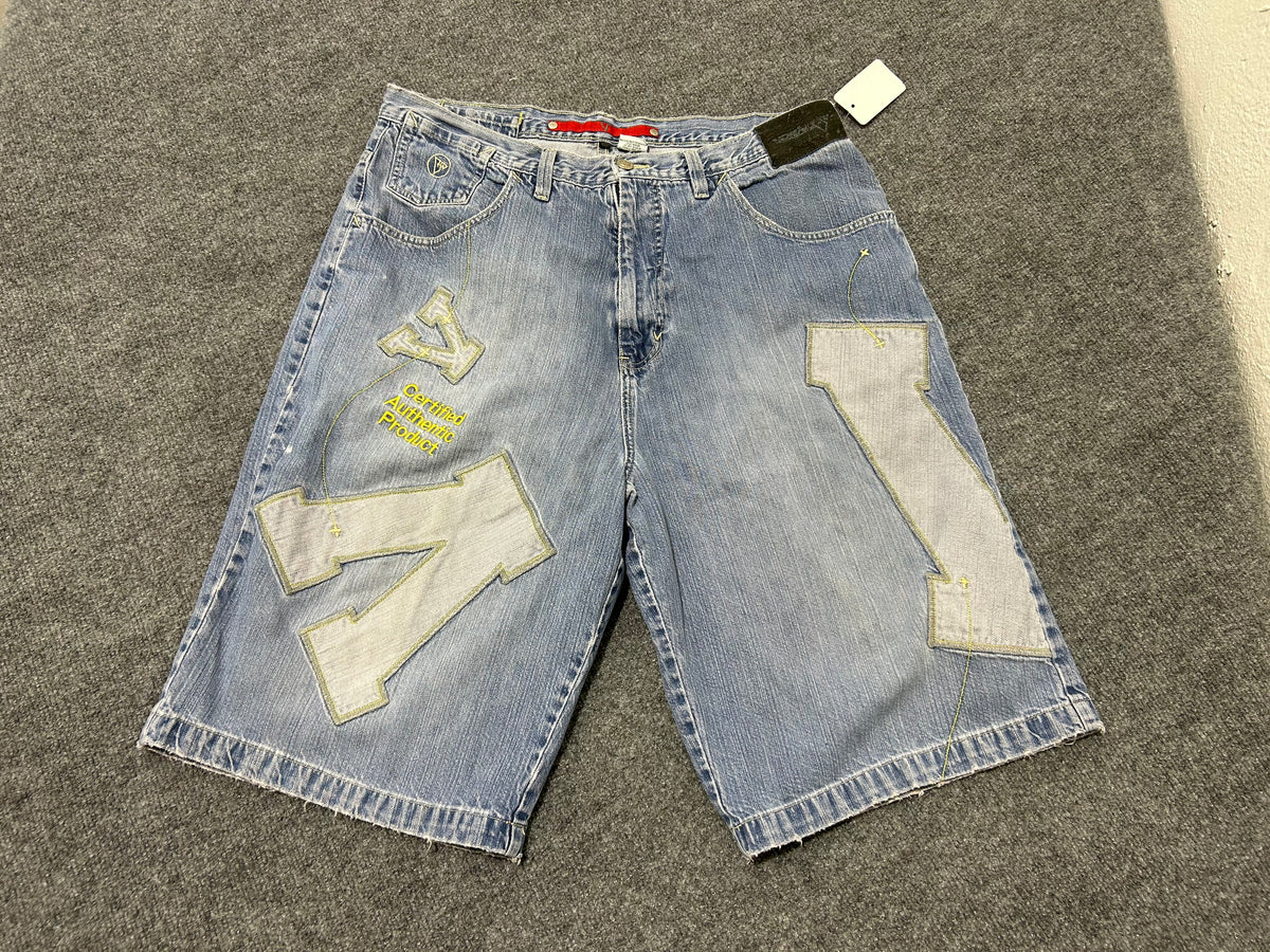 Vokal V Denim Shorts - Blue Size 38