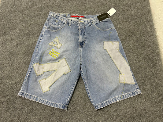 Vokal V Denim Shorts - Blue Size 38