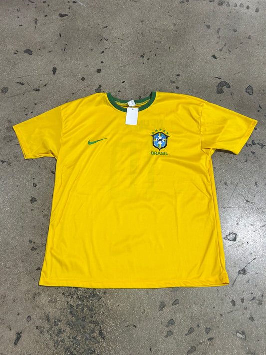 Neymar Jr. Brazil Soccer Jersey #10 - Yellow/Green Size XL
