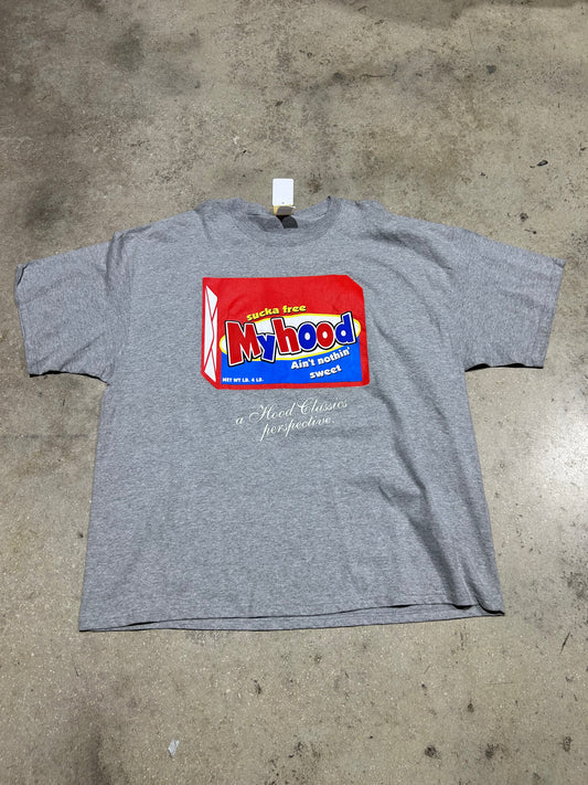 Sucka Free Ma Hood Tee - Grey/Red Size XXXL