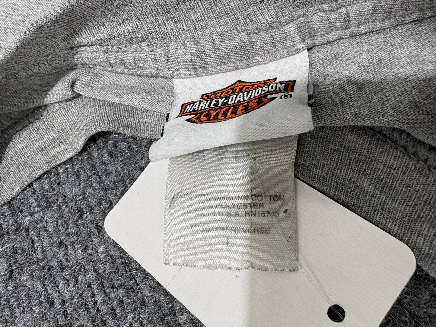 Harley Davidson Smokey Mountains Long Sleeve - Grey Size Large