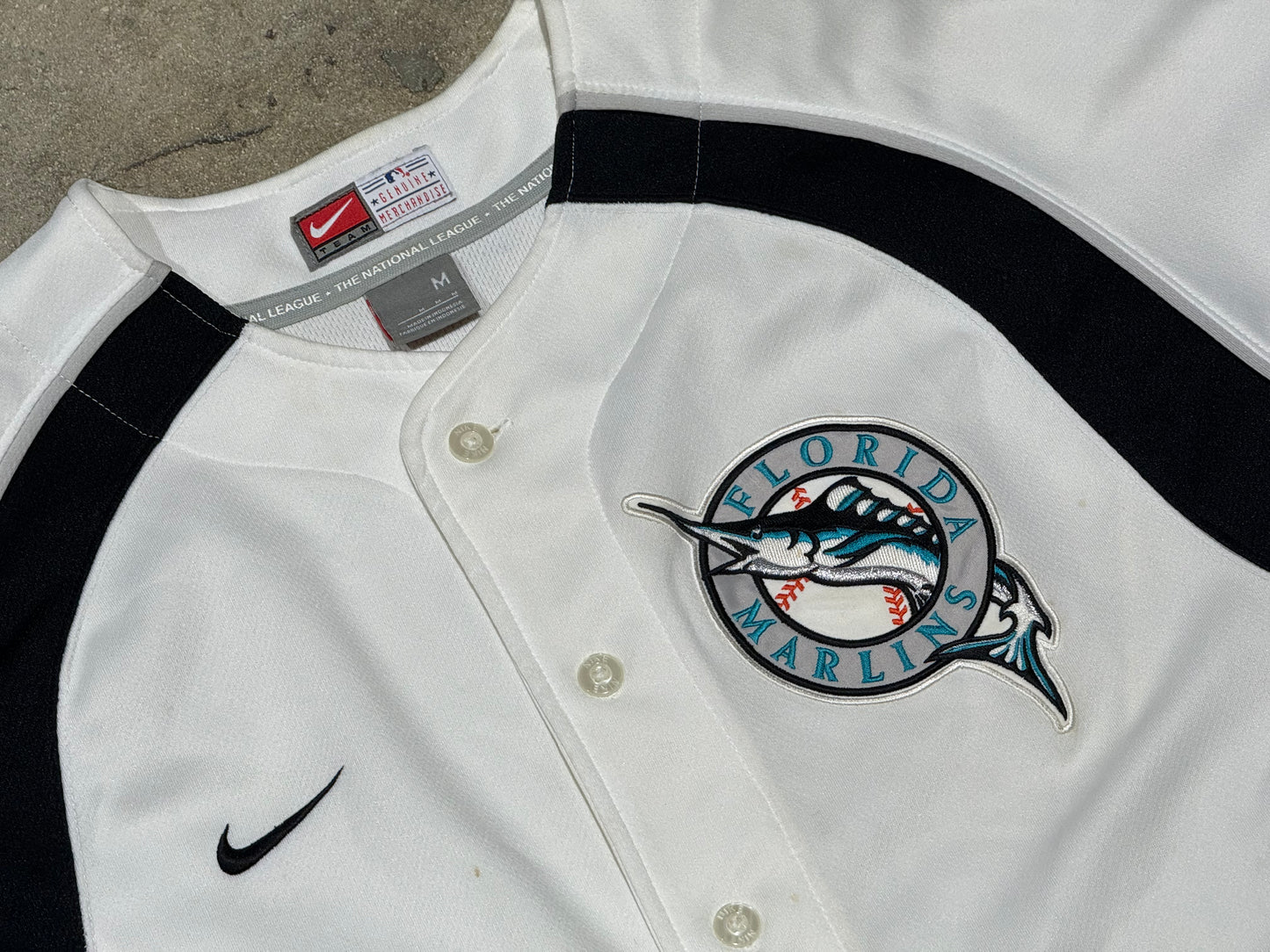 Nike Florida Marlins Practice Jersey - White Medium