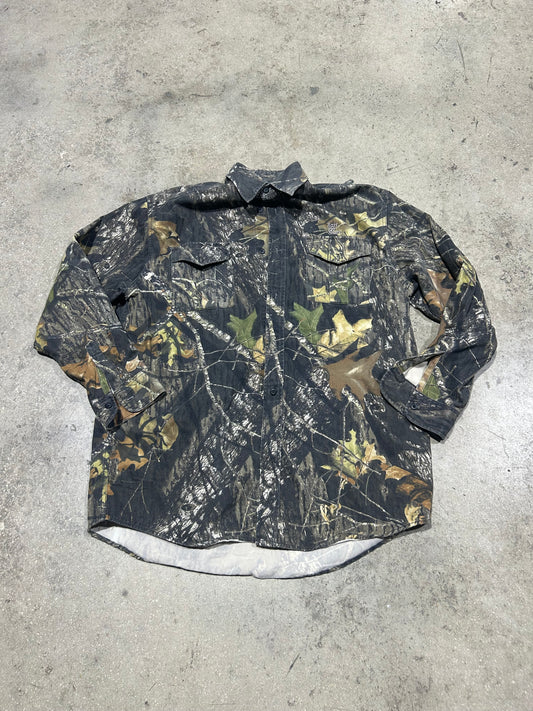 Red Head Bass Pro Camo Button Up Shirt - Multi Size Large