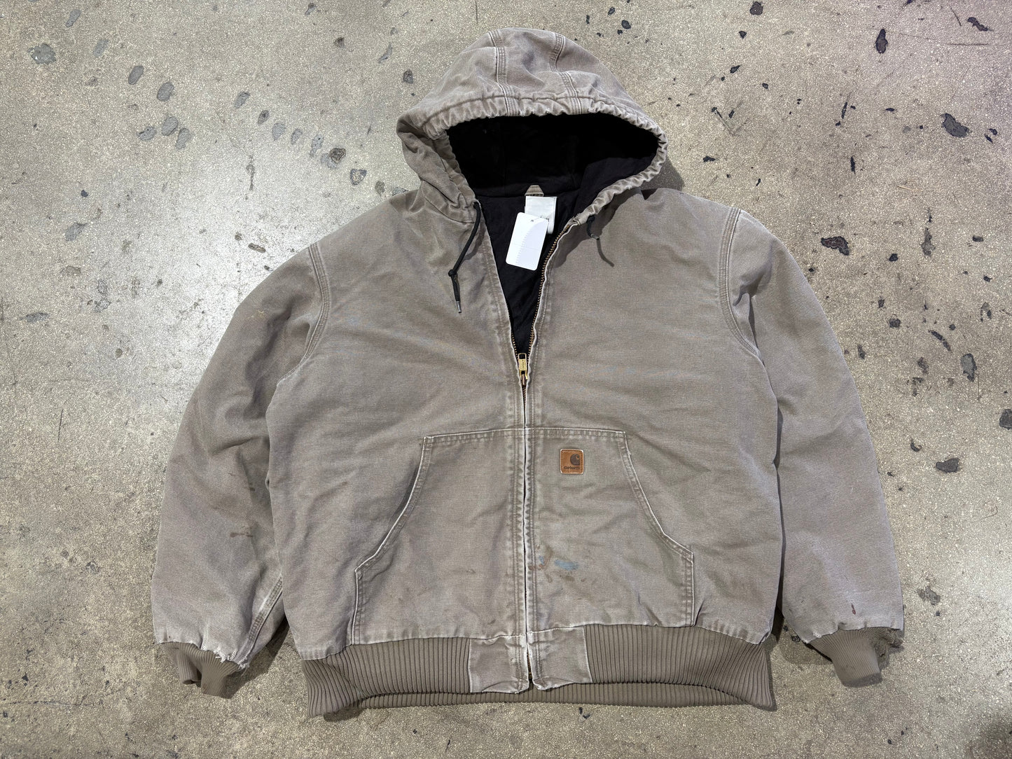 Carhartt Hooded Jacket - Light Brown Size XL