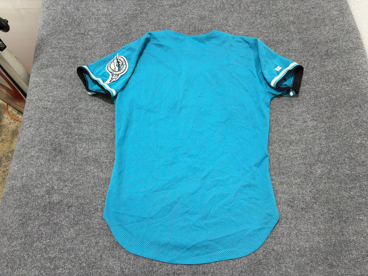 Florida Marlins Mesh Baseball Jersey - Teal Size 44/ Large
