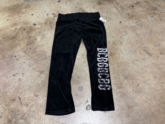 BCBG Velour Sweatpants - Black Size Large