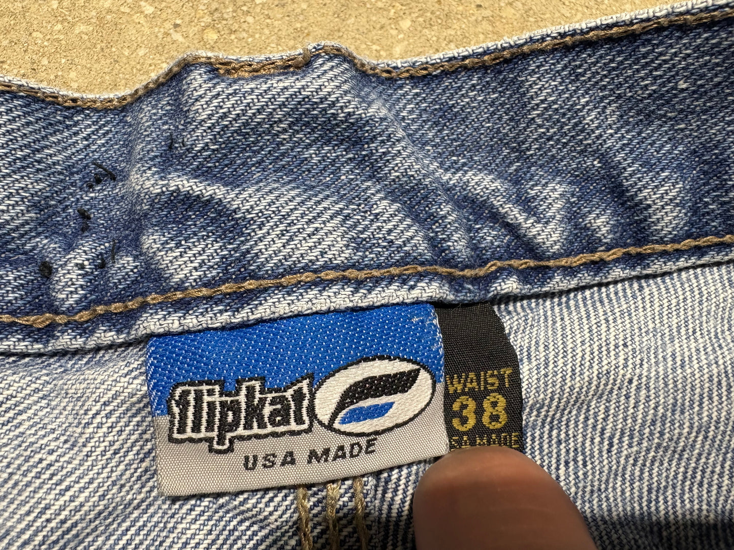 Flipkat Denim Shorts - Light Wash Size 38