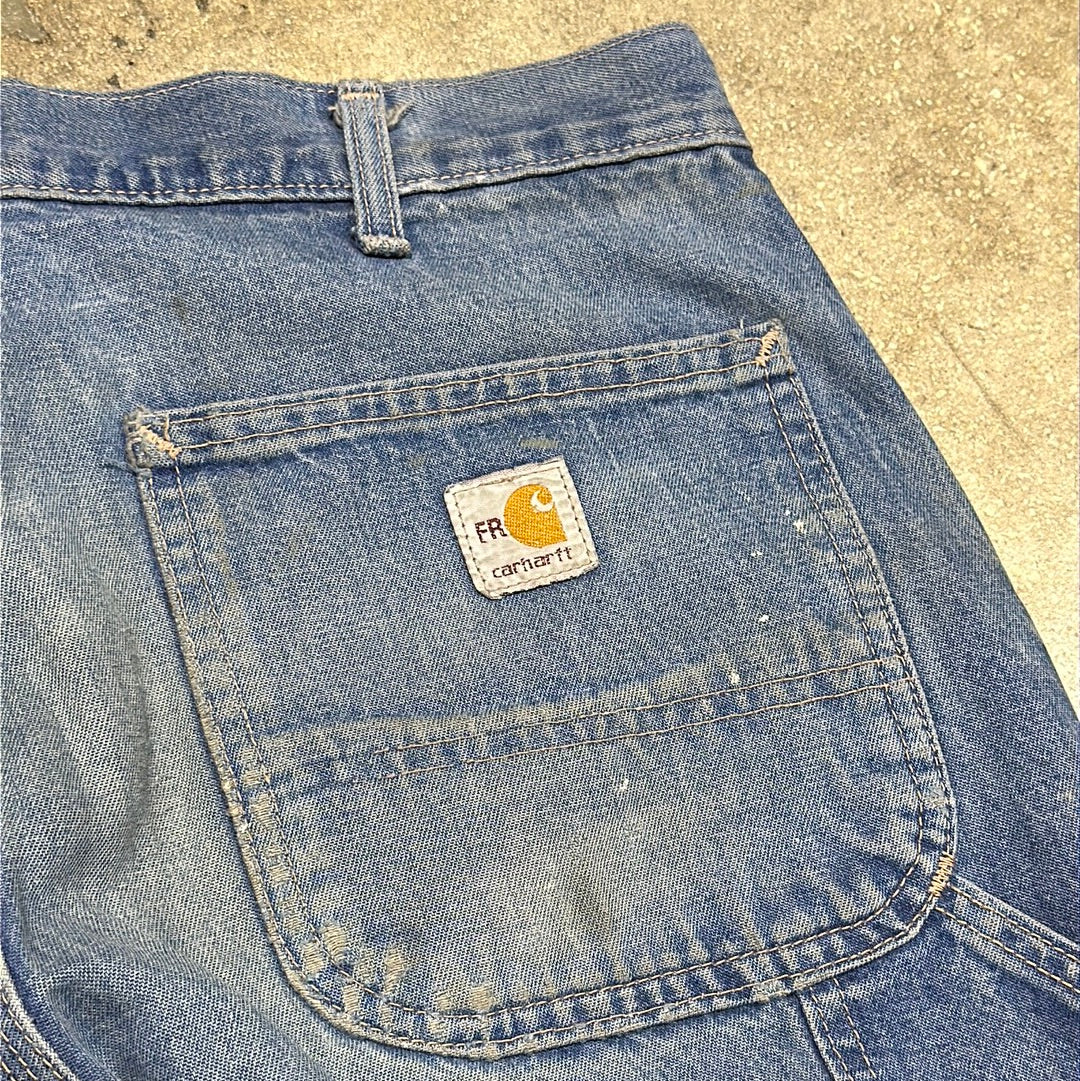 Carhartt Carpenter Denim Jeans - Blue Size 35x32