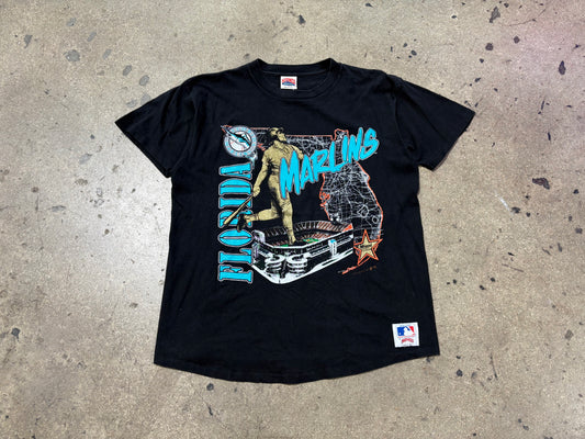 Nutmeg Florida Marlins Stadium Tee - Black Size XL