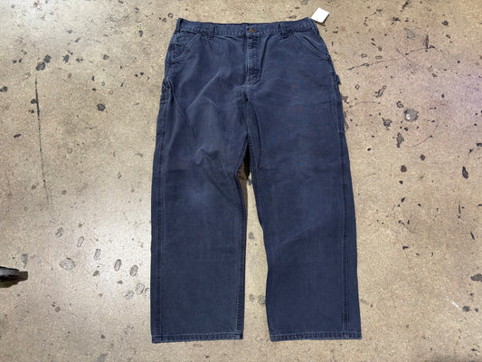 Carhartt Carpenter Pants - Faded Navy Size 40 x 32