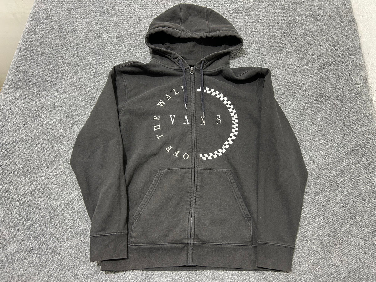 Vans Off The Wall Zip Up Jacket - Black Size Medium