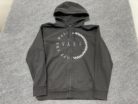 Vans Off The Wall Zip Up Jacket - Black Size Medium