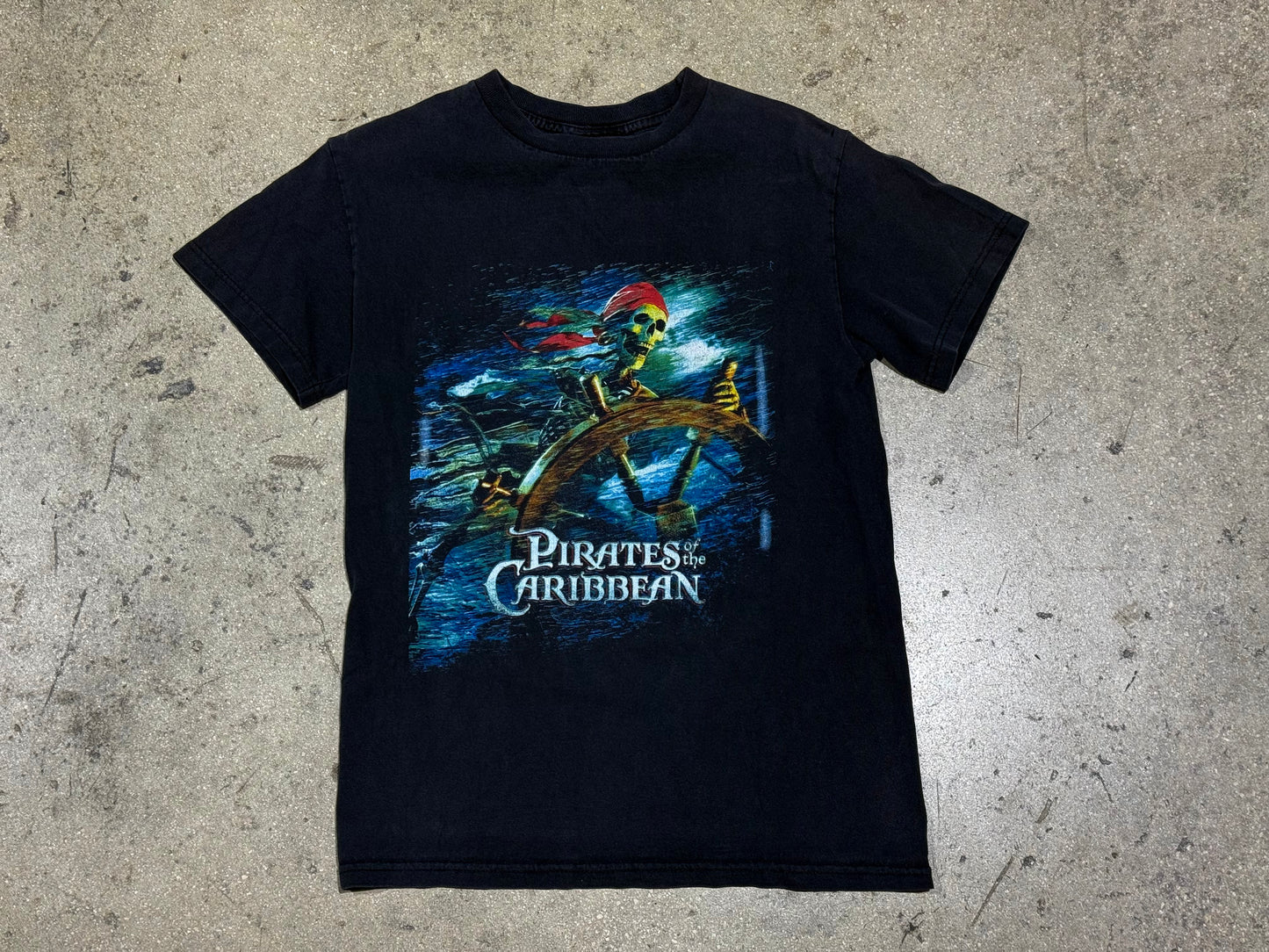 Disney Pirates Of The Caribbean Tee - Black Size Medium