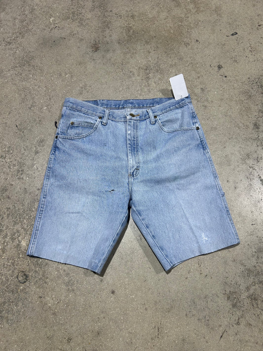 Wrangler Light Wash Denim Shorts - Bluer Size 34(con)