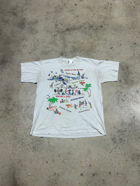 90s South Of The Border Tee - White Size XL