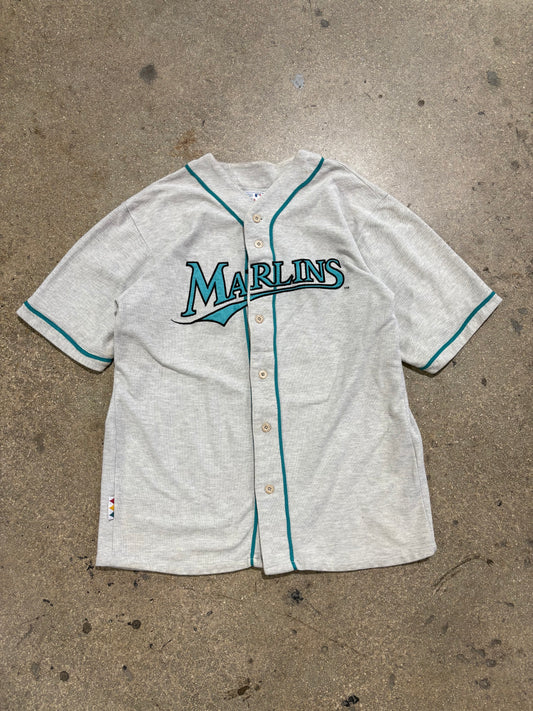 Florida Marlins Gary Sheffield Cotton Jersey - Grey Size Medium