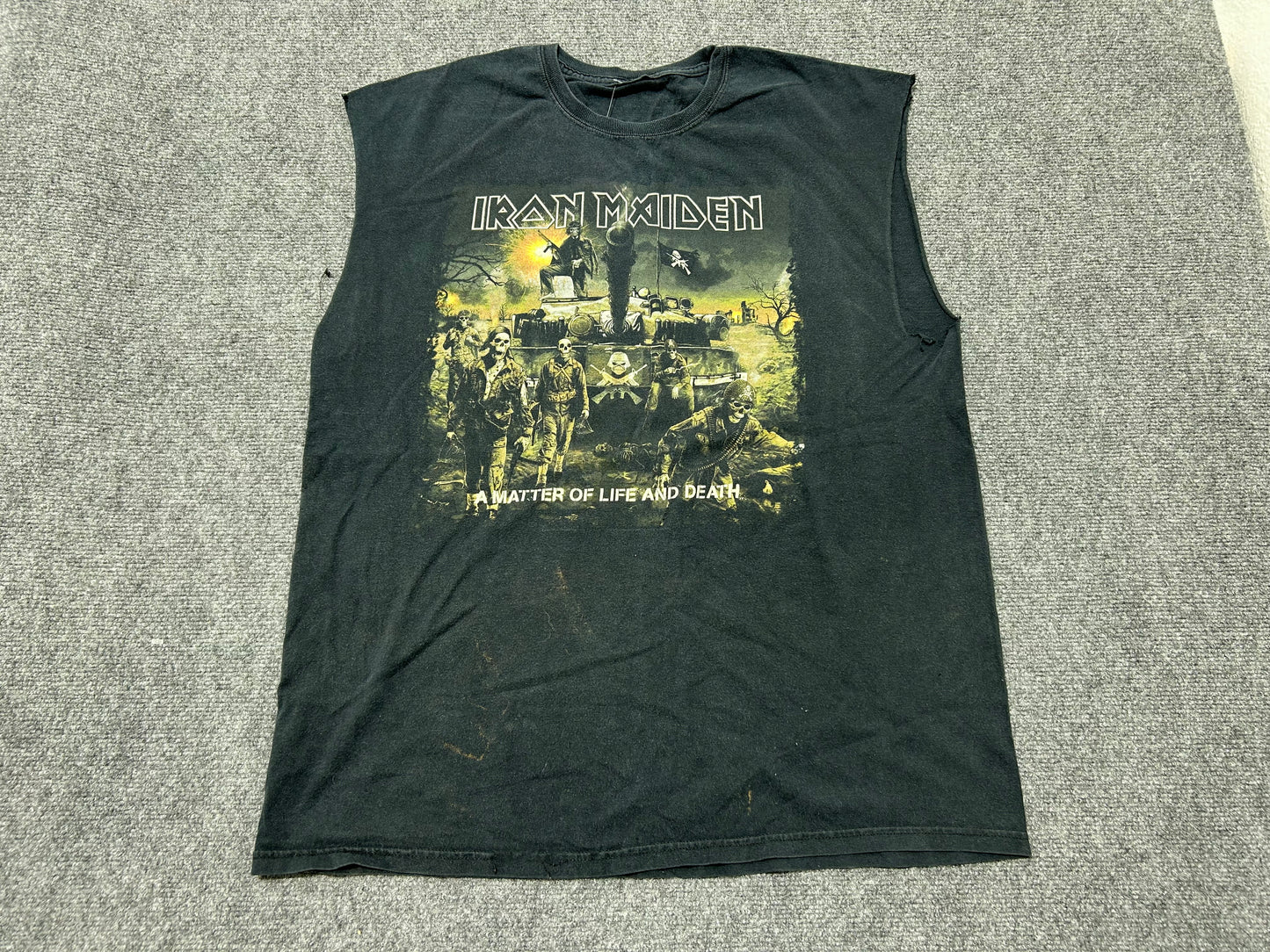 Iron Maiden Cut Off Tour Tee - Black Size XL