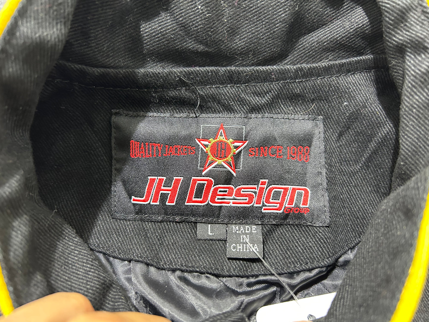 Jeff Hamilton Dupont Nascar Racing Jacket - Black Size Large