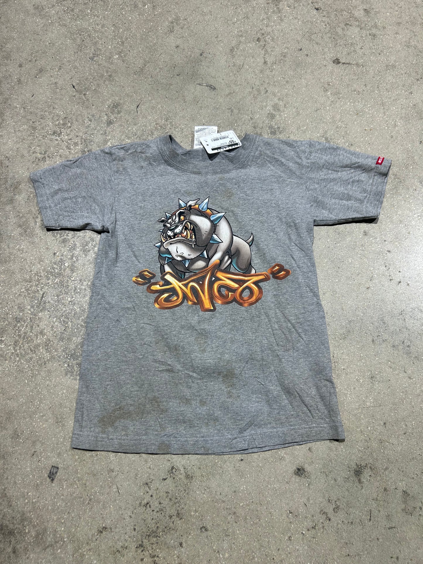 Jnco Bulldog Tee - Gray Size Small