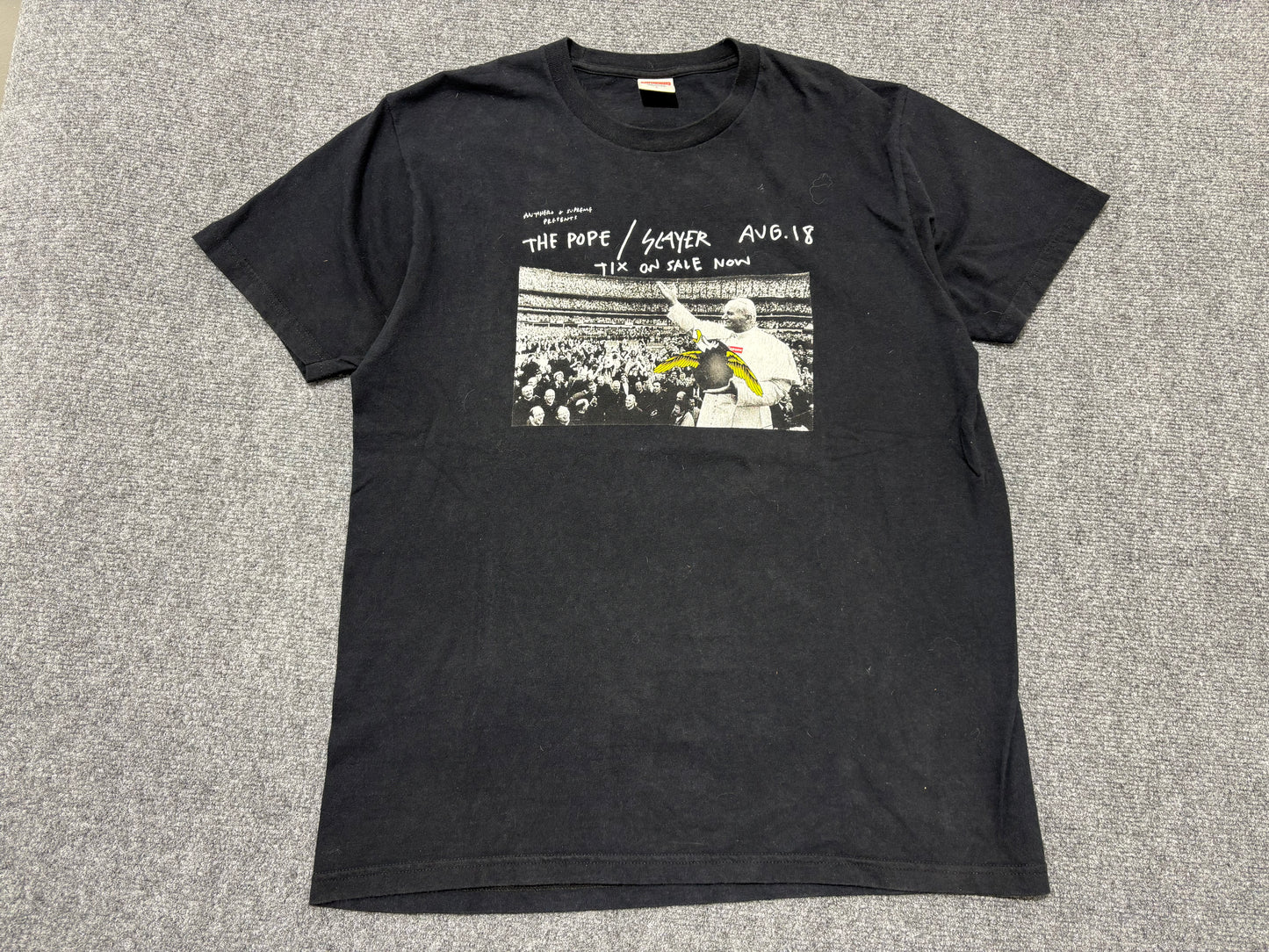 Supreme Pope Tee - Black Size Large