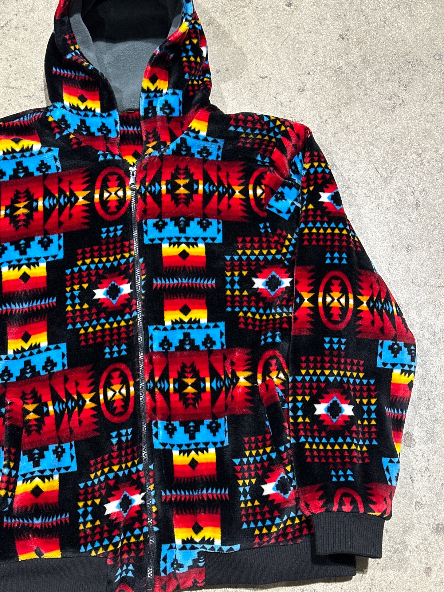 Navajo Type Hooded Jacket - Multi Size XL