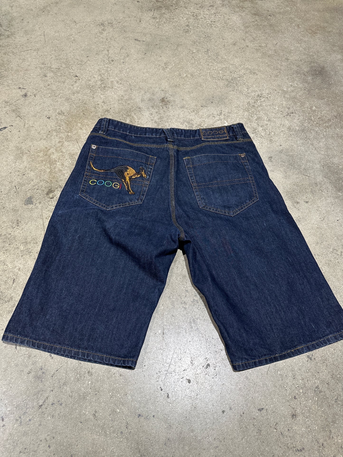 Coogi Kangaroo Denim Shorts - Blue Size 38