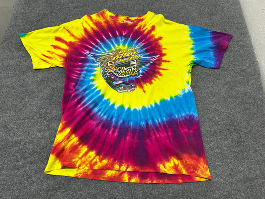 Disney Rockin' Roller Coaster Aerosmith Tee - Tie Dye Size XL