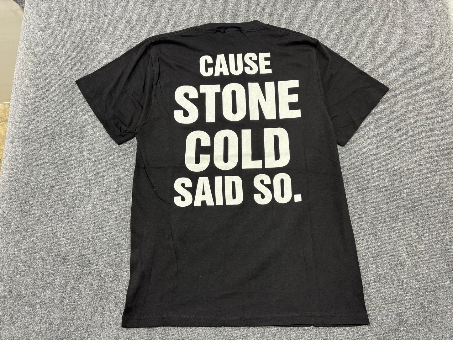 1998 Stone Cold Double Middle Finger Tee - Black Size Large