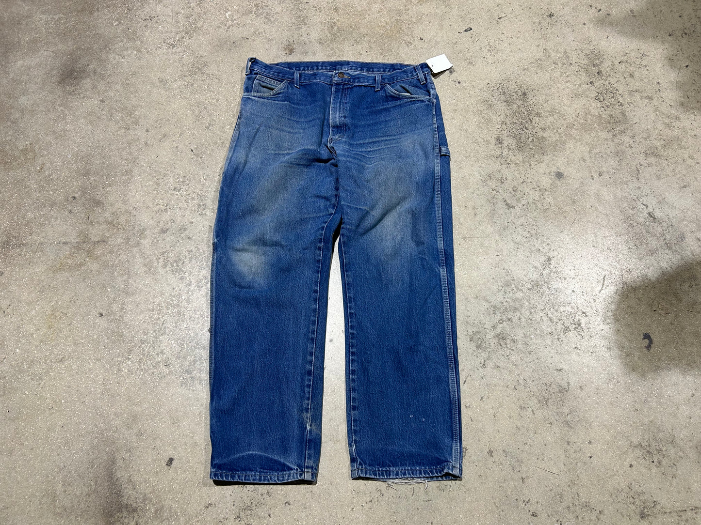 Dickies Relaxed Fit Carpenter Jeans - Light Wash Size 38