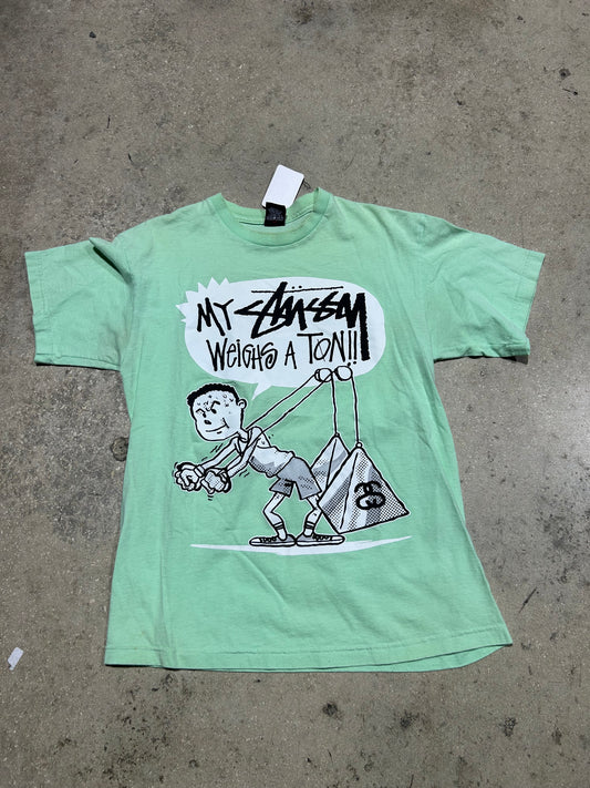 Stussy Weighs A ton Tee - Mint Size Medium