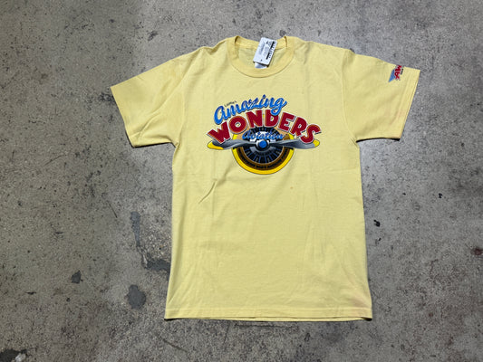 LifeWays Amazing Wonders Aviation Tee - Yellow Size Medium