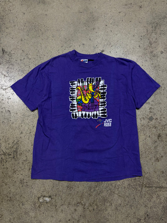 1993 JVC Jazz Festival Tee - Purple Size XL