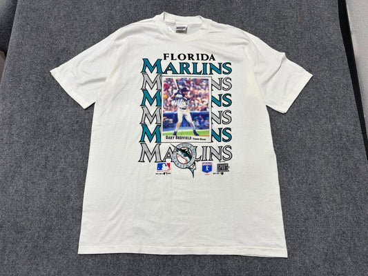 Florida Marlins Gary Sheffield Tee - White Size XL