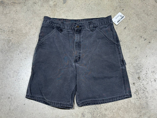 Carhartt Carpenter Shorts - Faded Black Size 34